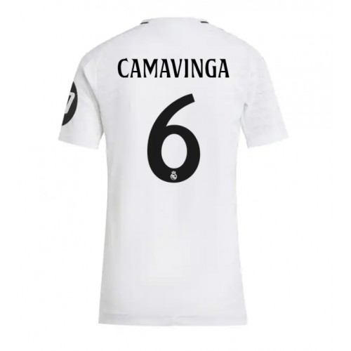 Real Madrid Eduardo Camavinga #6 Domaci Dres za Ženska 2024-25 Kratak Rukav